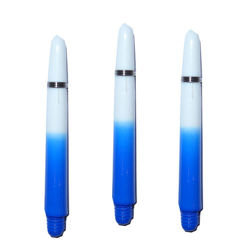 3 Nylon Schäfte *Bi-Color* Blau / weiß