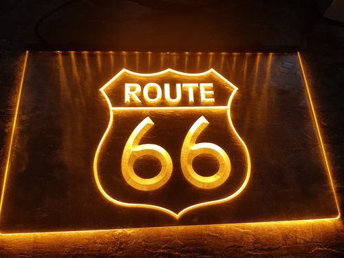 Route 66 LED-Schild.