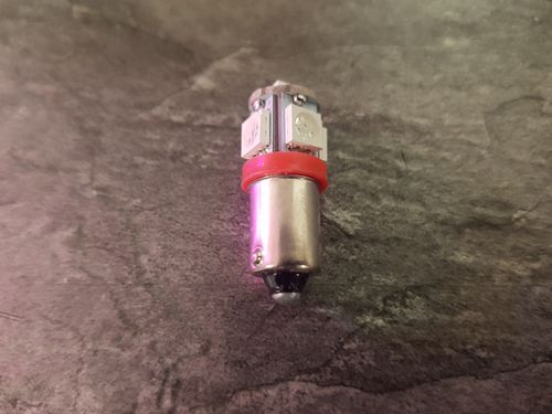Flipper LED Bajonette BA9S ( 5 SMD ) 6,3 V AC Rot