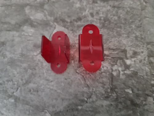 Kugeldurchlauf 03-8204 doppelt 1-3/4" (44,5mm), transparent rot